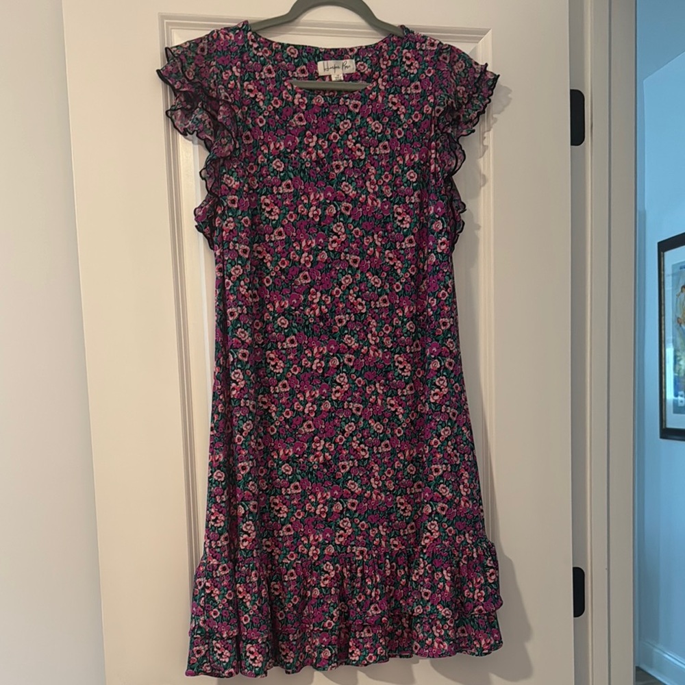 Harper Rose Floral Dress - Purple and Green